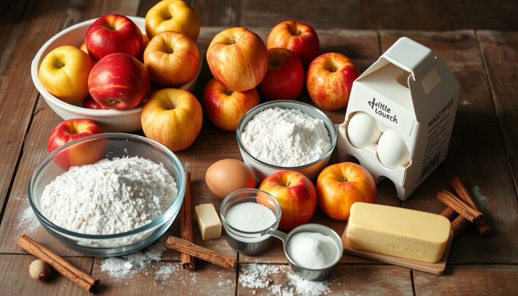 essential ingredients for fresh apple cake