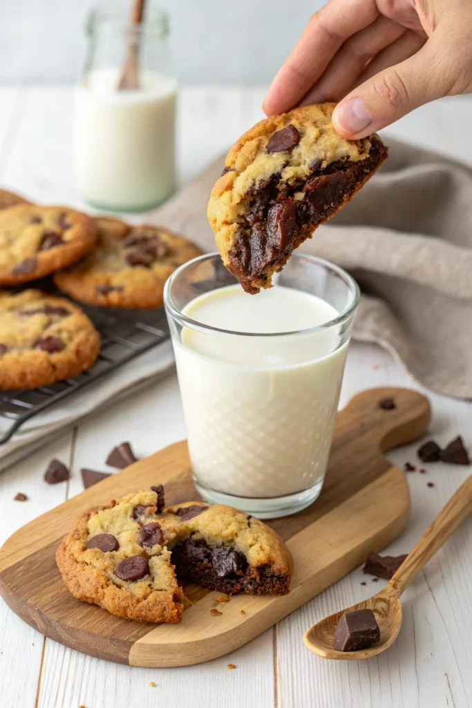 Assorted brookie cookies from Brooki Bakehouse in a gift box.