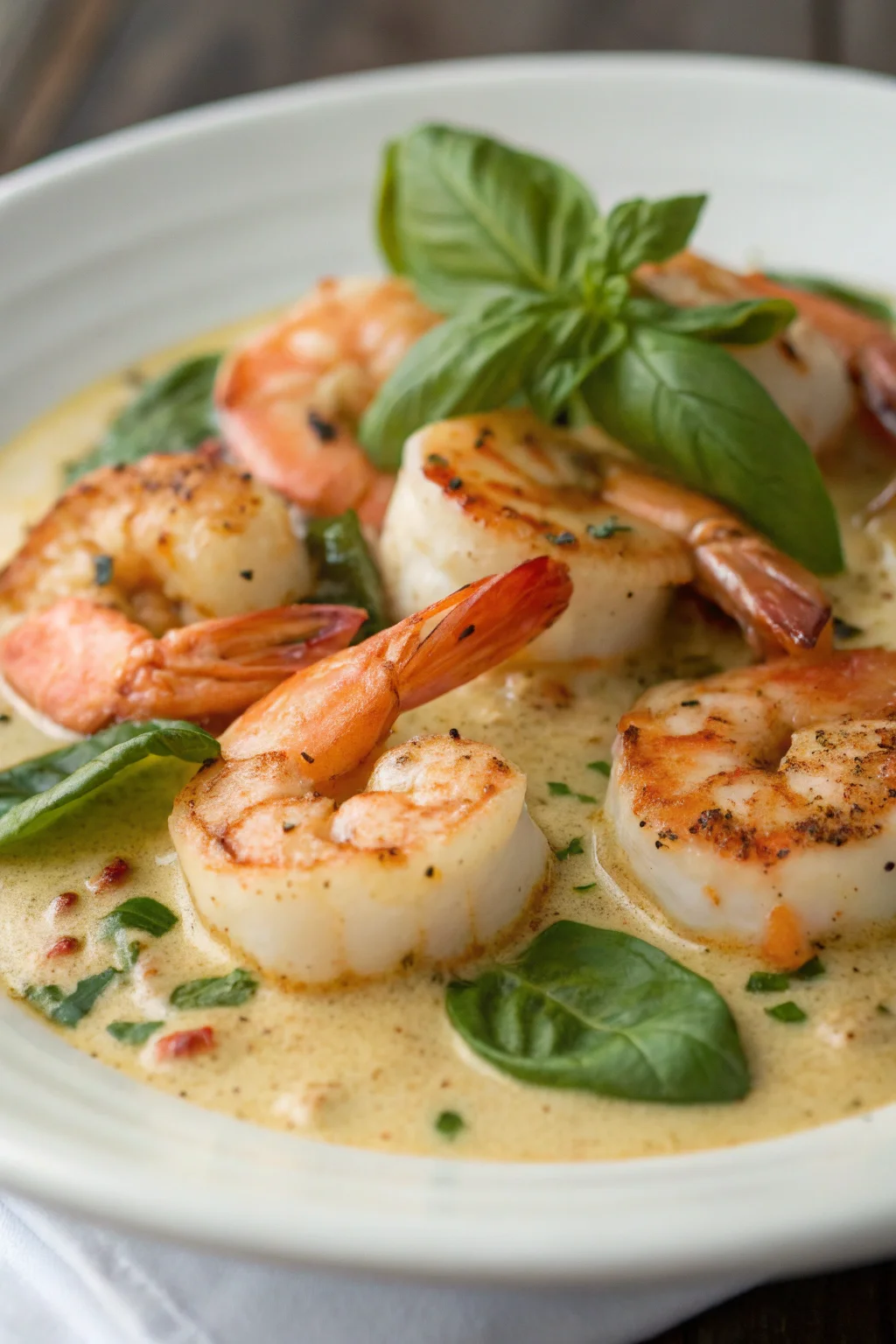 Creamy Tuscan Shrimp and Scallop Recipe