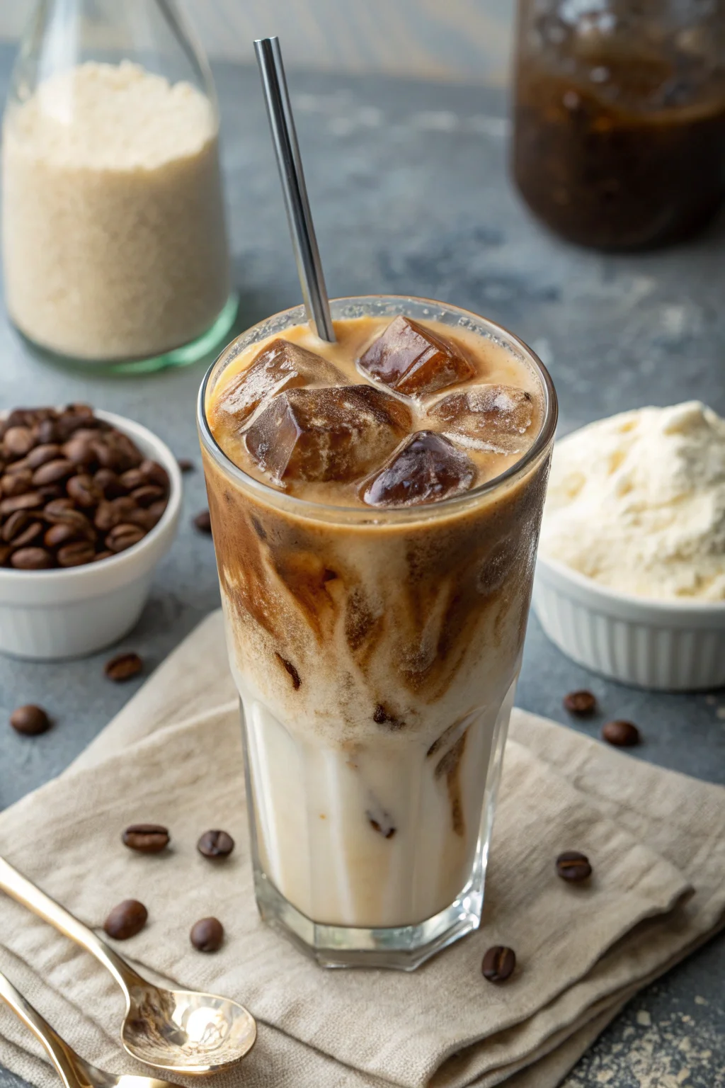 Iced protein coffee recipe – Refreshing and protein-packed.