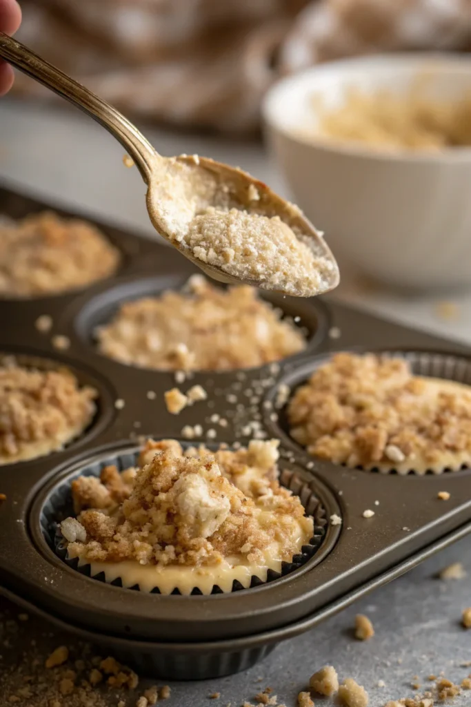 Coffee Cake Muffin Batter with Streusel Topping