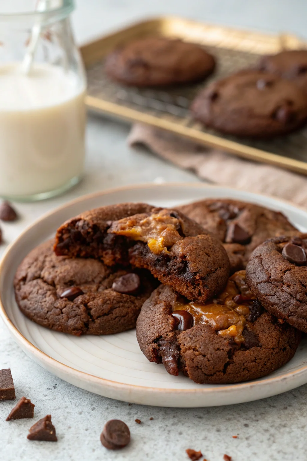 Gluten free chocolate cookie recipe – chewy & crispy cookies